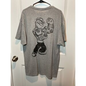 Popeye Graphic T Shirt Mens‎ XL Heather Gray King Features Syndicate T-shirt